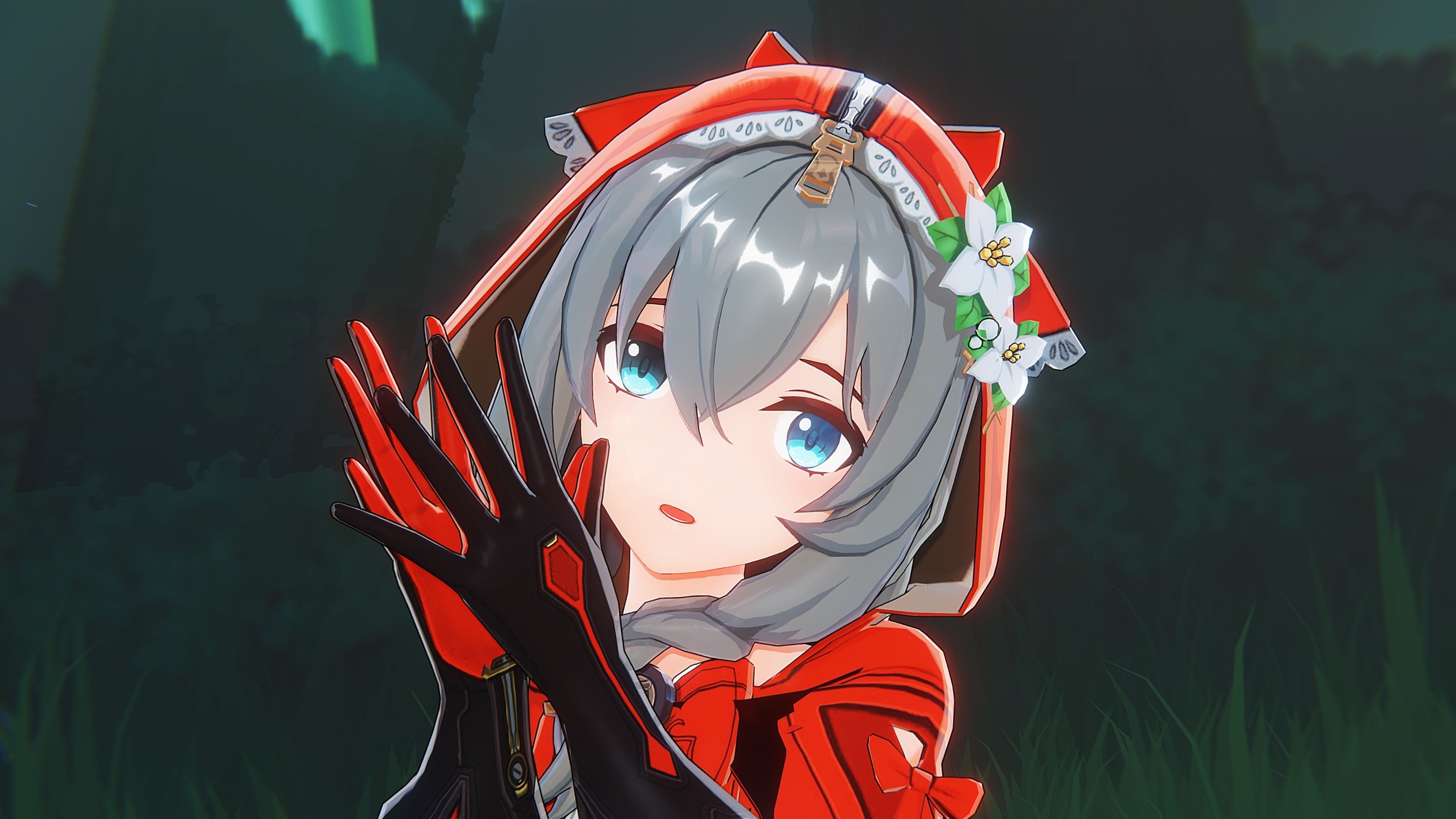 在森林里遭遇大灰狼的伊薇特