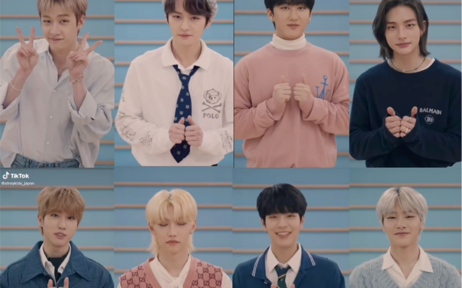 可爱满分迷迷子straykidssakurabo挑战八人同屏方灿