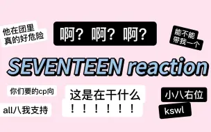 Download Video: 【SEVENTEEN reaction】CP向 第一弹｜小八右位 韩娱佛系路人粉初尝all向 老婆你在团里注意安全！