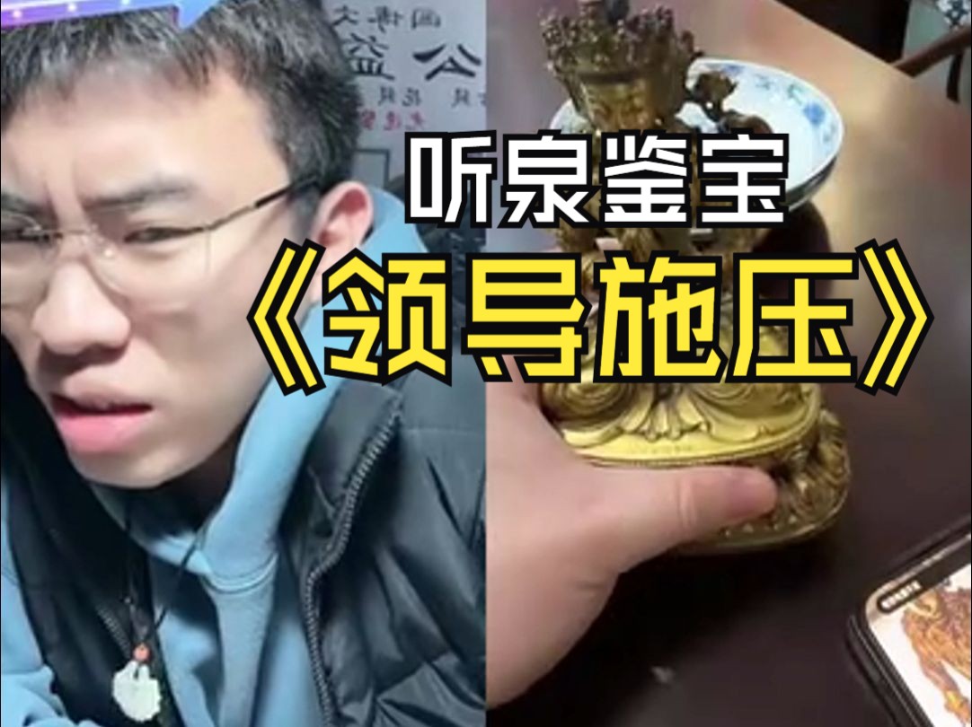 泉哥遇到领导鉴宝,秒变小泉,满满的压迫感呀哔哩哔哩bilibili