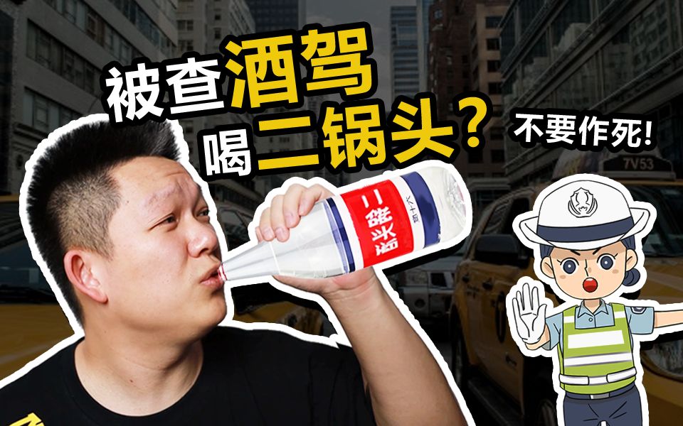 酒驾被查,当交警面喝二锅头,能躲过吗?哔哩哔哩bilibili