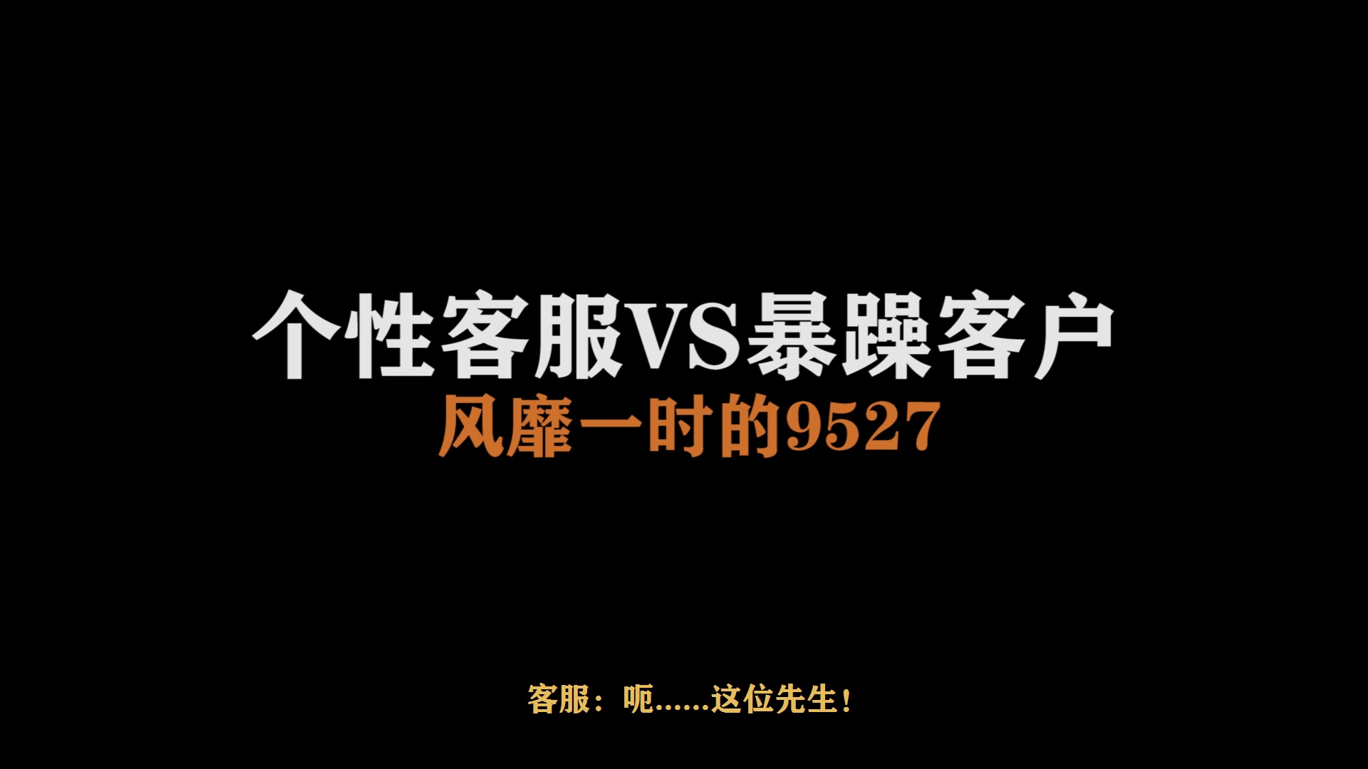 搞笑视频:史上最硬核的9527客服VS暴躁客户(全程高能)哔哩哔哩bilibili