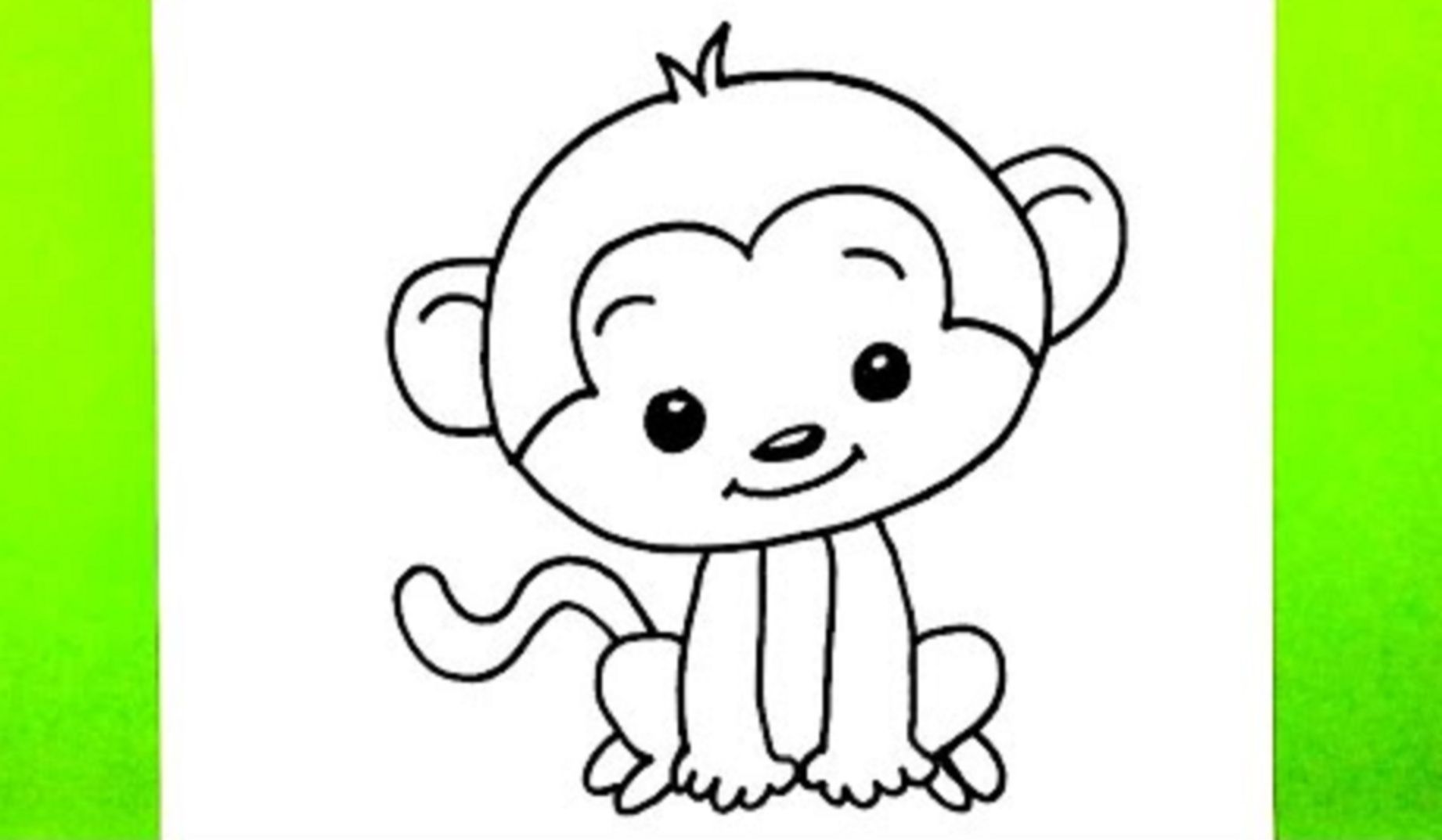 今天我们来画一只猴子!