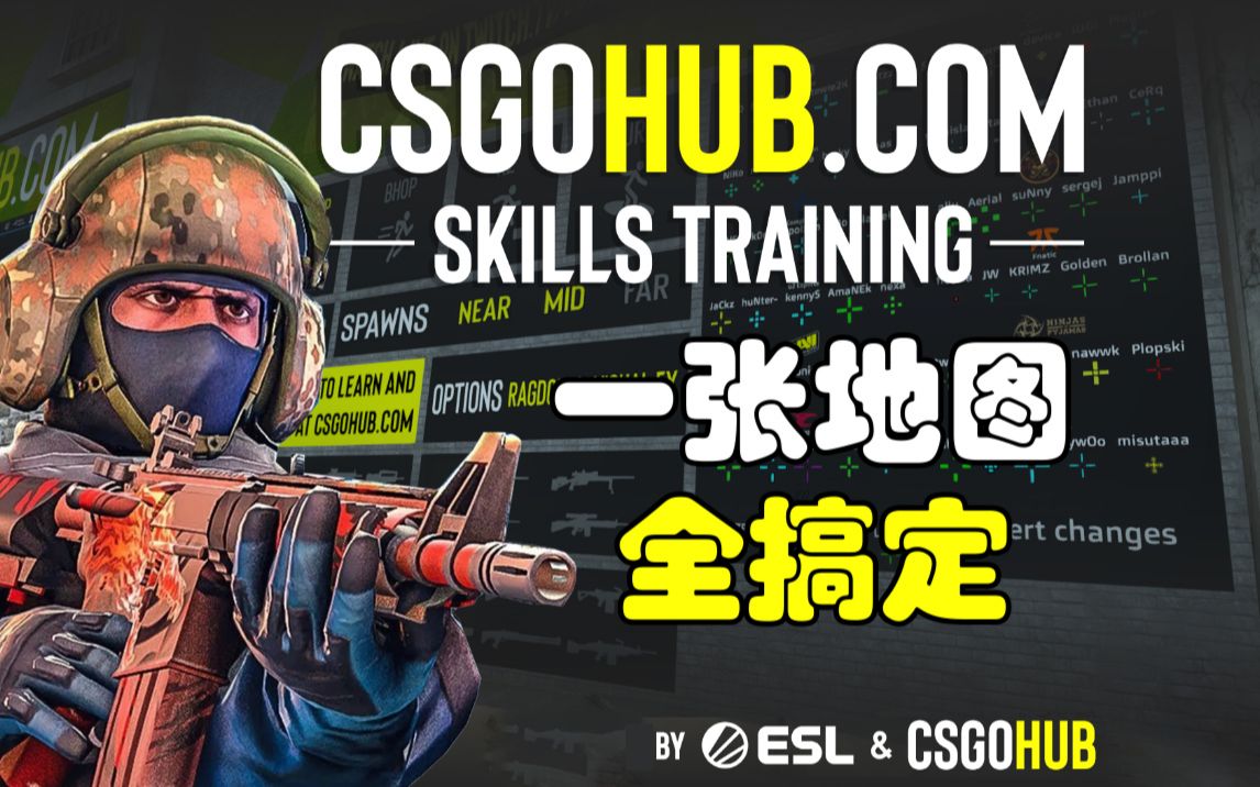 [图]【csgo】一张地图练习所有基础技巧！！！