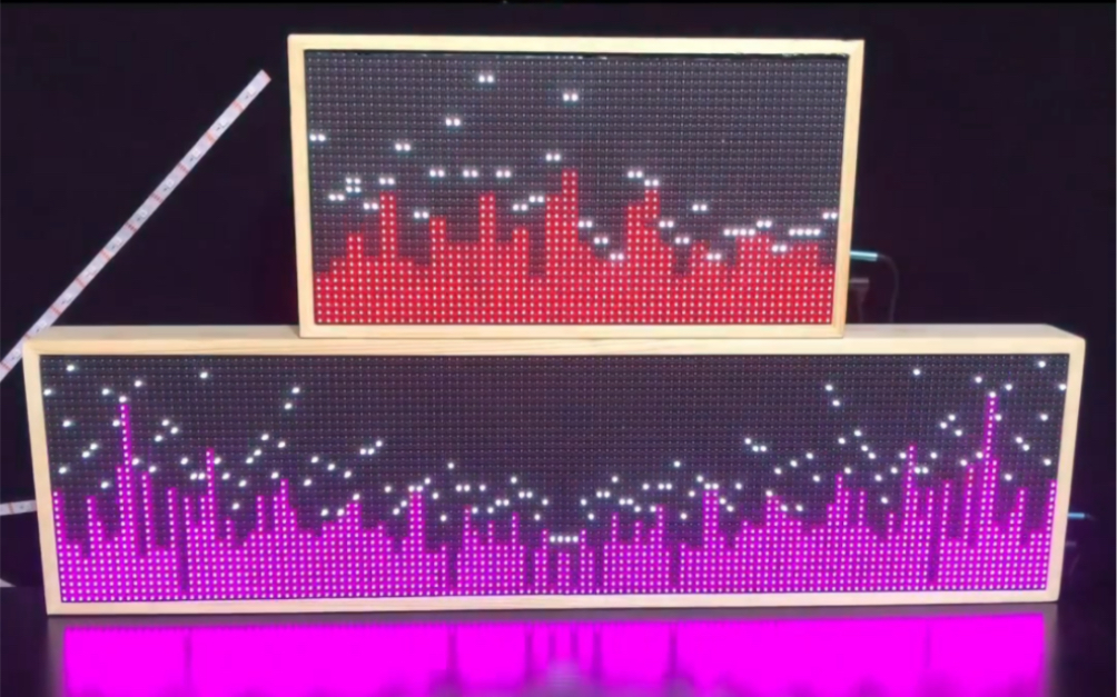 [图]音乐频谱显示屏音乐发烧友设备音乐节奏氛围灯diy