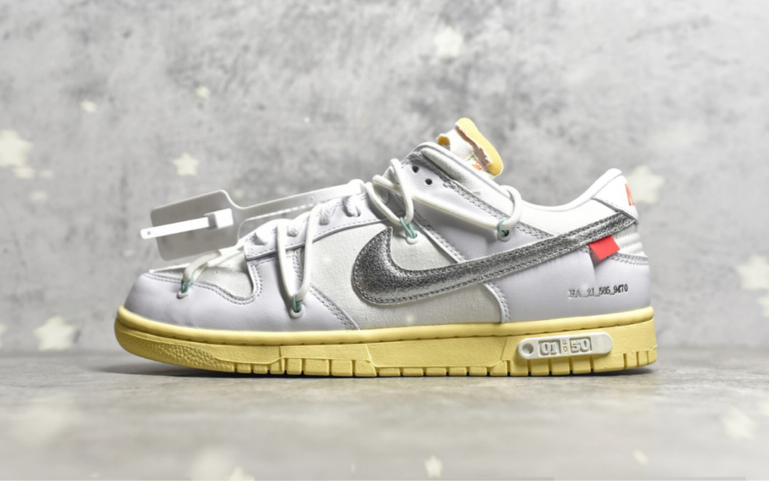 off white x nike dunk low the 50 no.