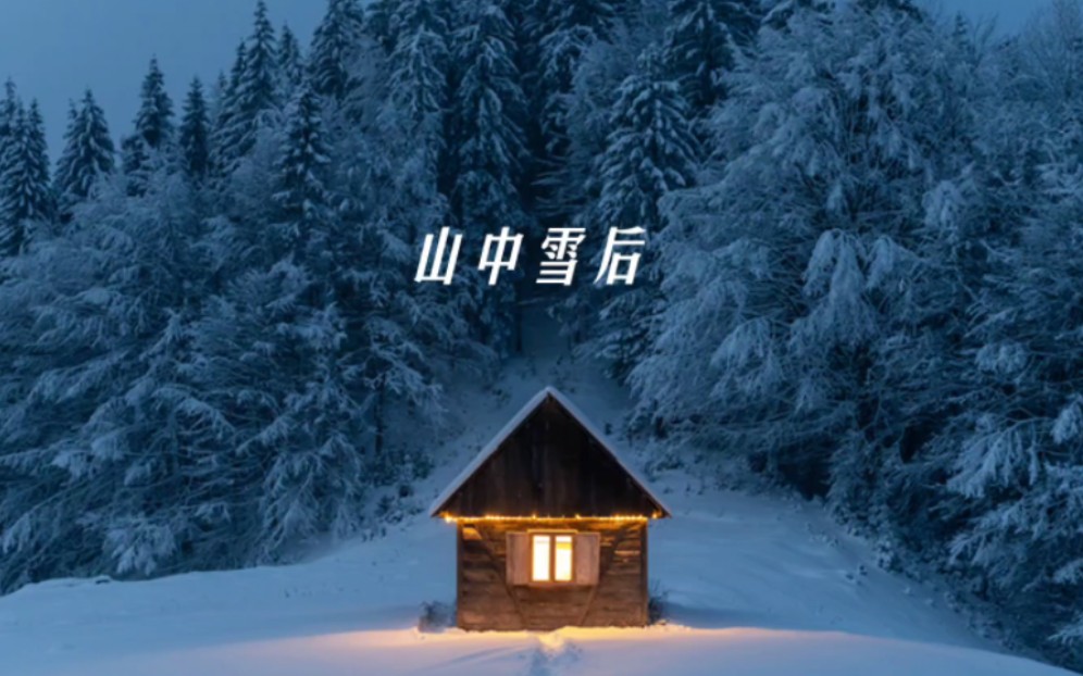 [图]檐流未滴梅花冻，一种清孤不等闲。——《山中雪后》