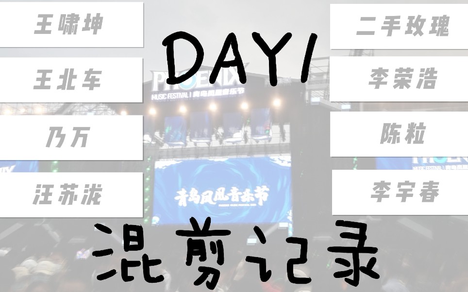 【青岛凤凰音乐节】混剪vlog 王啸坤 王北车 Nineone 汪苏泷 二手玫瑰 李荣浩 陈粒 李宇春哔哩哔哩bilibili