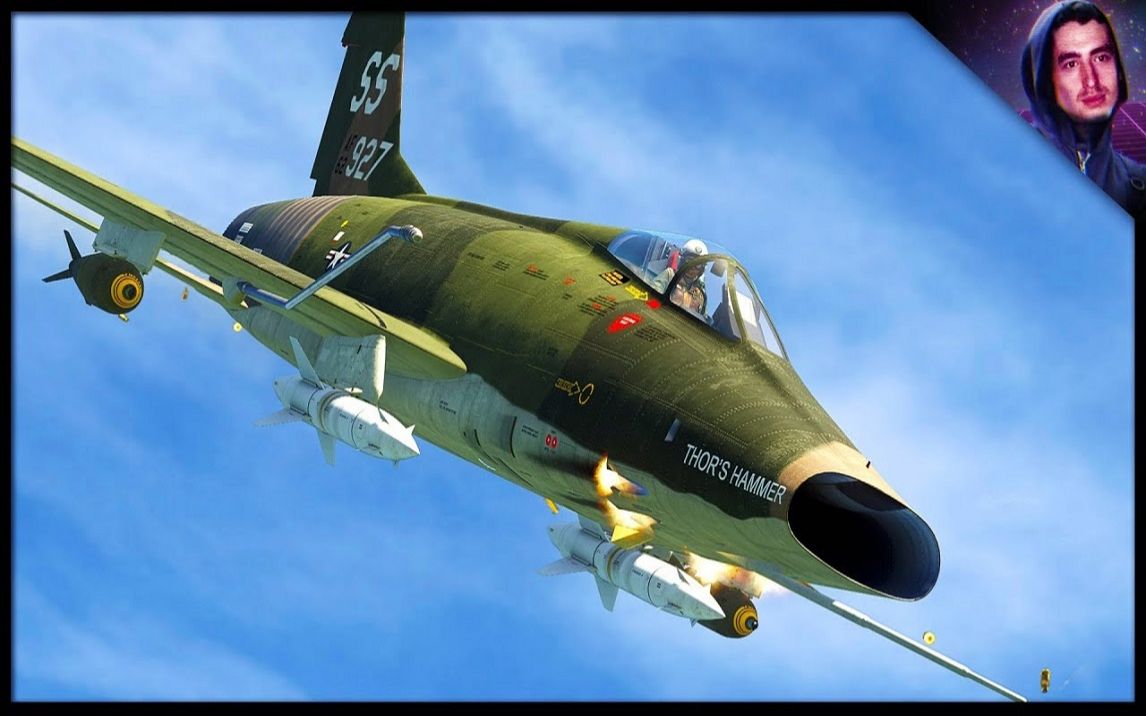 【1080p】全新新一代美国高达 -f-100d m1 ip (战争雷霆陆战历史)