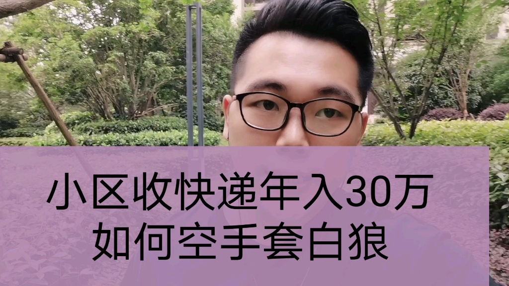 小区发快递年入30万,空手套白狼玩法,只需要3个步骤,普通人可以做哔哩哔哩bilibili