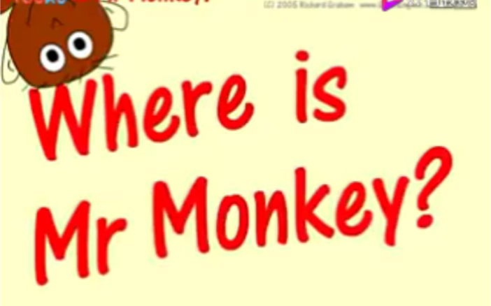 [图]Where is Mr monkey?猴子先生在哪里？