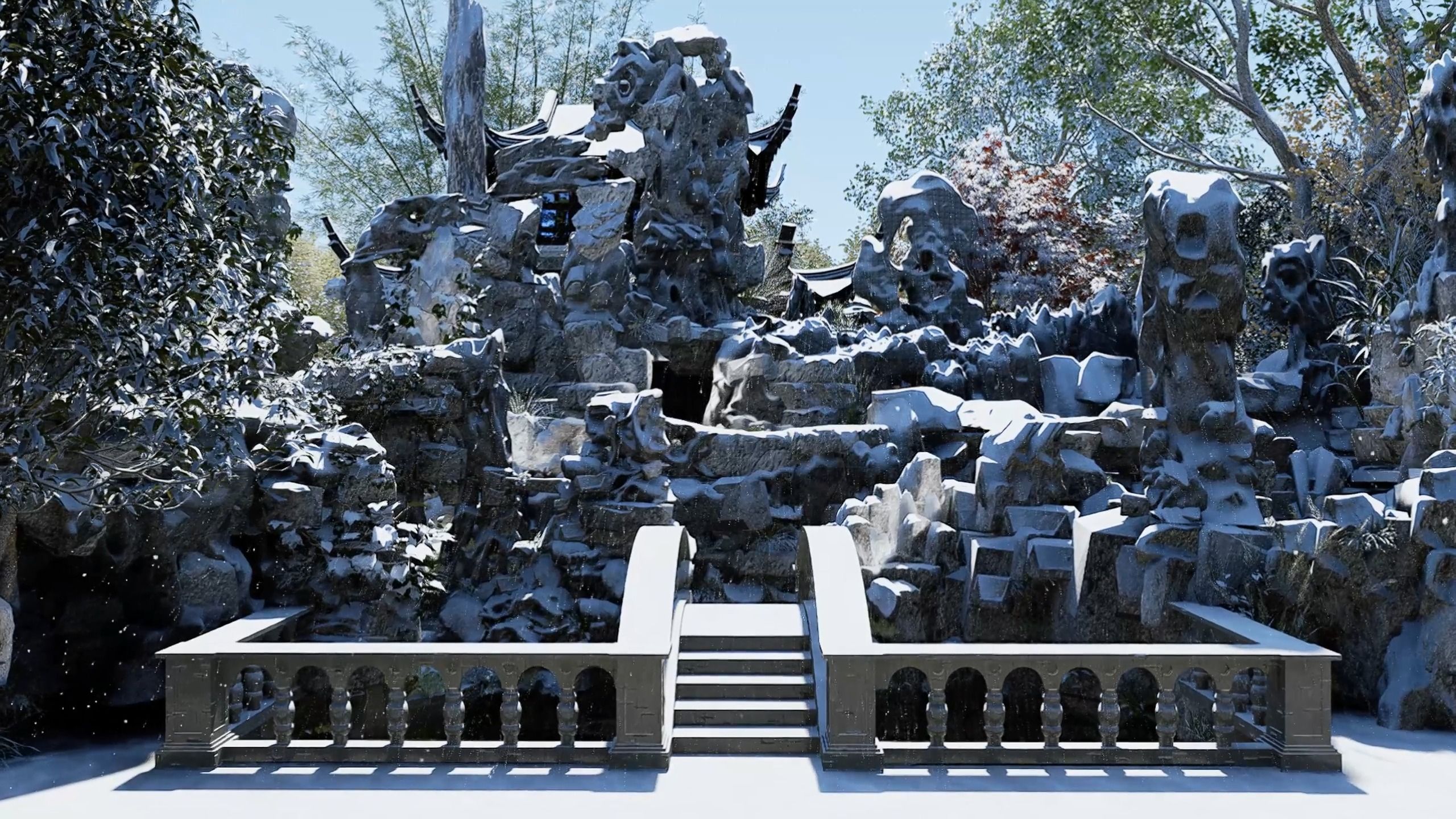 你敢信?这是模型做出来的狮子林