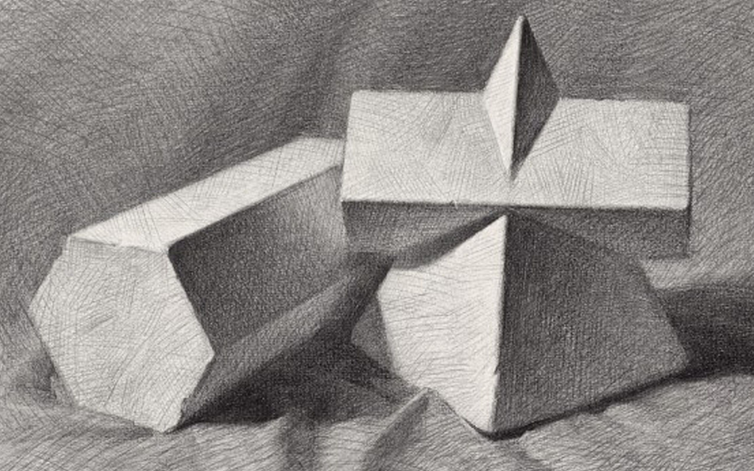 素描几何体--赵国强2016-10-31_122548_哔哩哔哩 (゜-゜)つロ 干杯