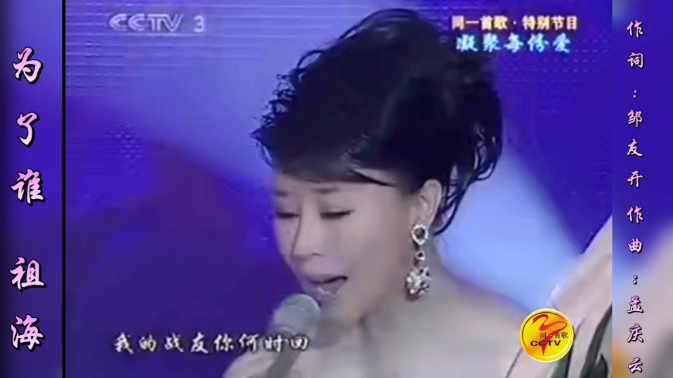 为了谁 祖海《同一首歌抗冰雪献真情·凝聚每份爱》