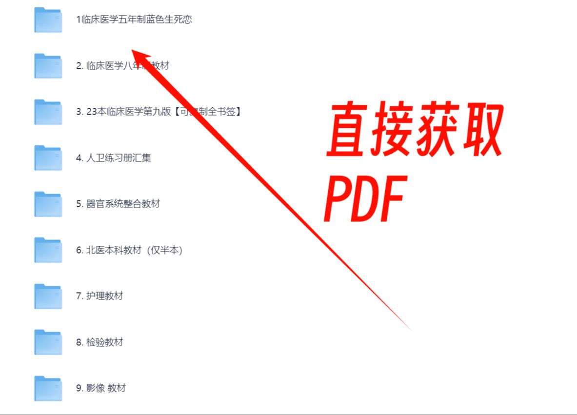 [图]搞定所有医学资料！临床医学蓝色生死恋、医学人卫所有版本PDF！九版十版PDF