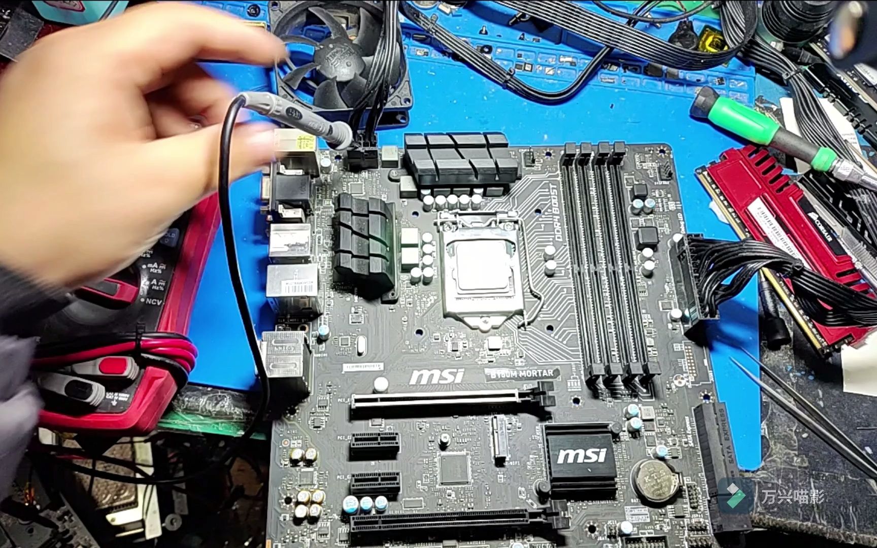 微星b150m不亮机维修