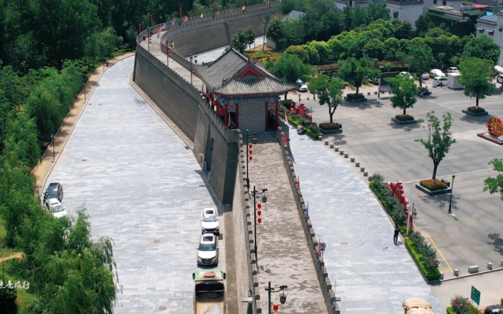 南阳市社旗古城墙美丽景色