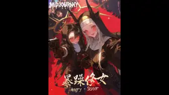 Midjourney关键词分享：超帅的暴躁修女壁纸