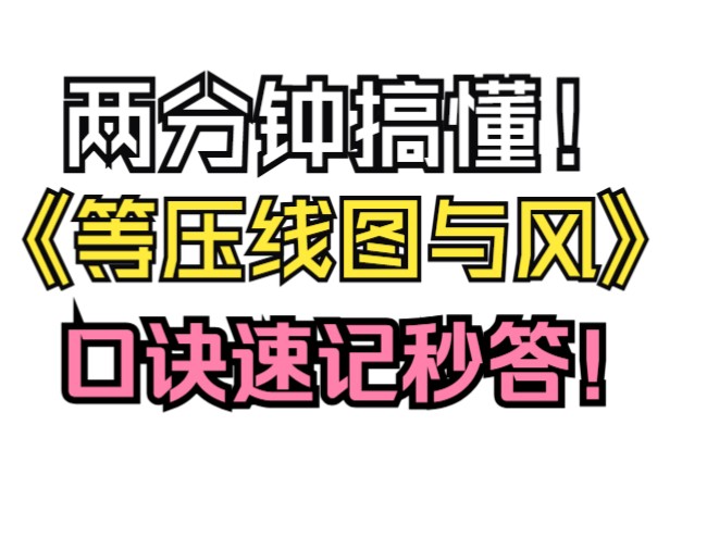 【高考地理】通过等压线图判断风向和风力哔哩哔哩bilibili