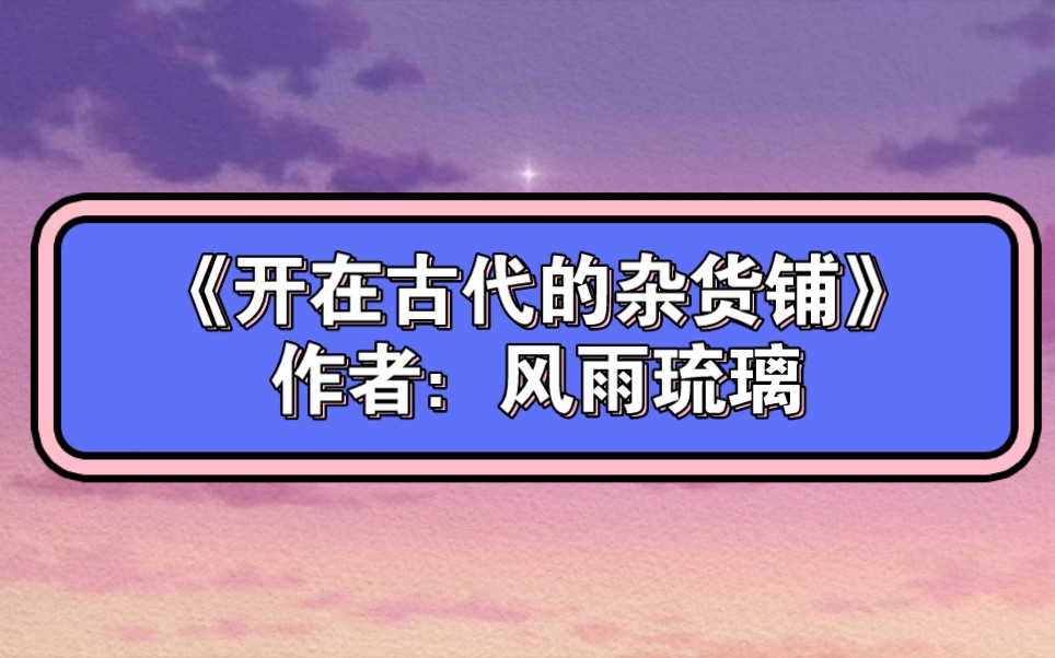 182.《开在古代的杂货铺》作者:风雨琉璃哔哩哔哩bilibili