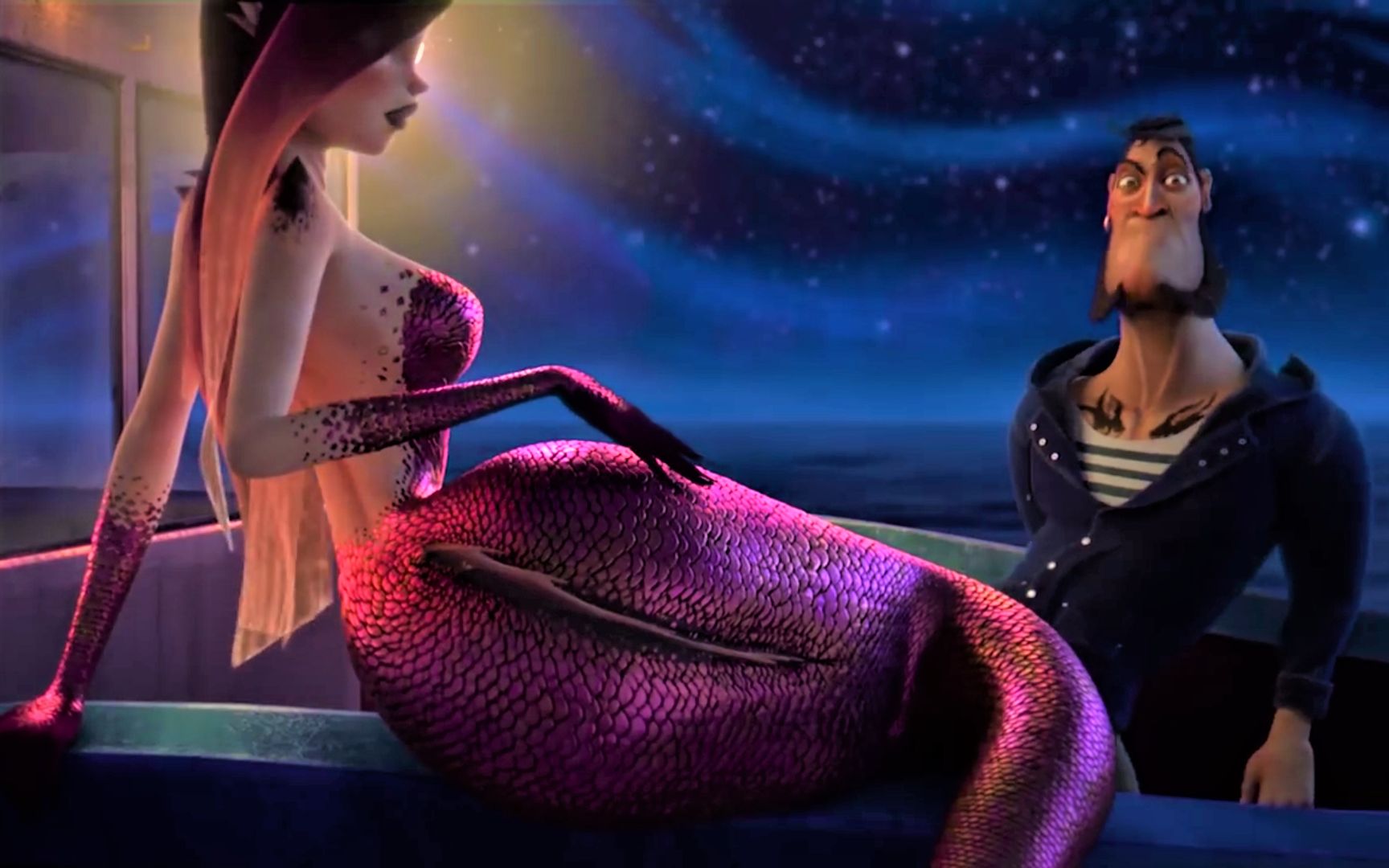 美人鱼为诱惑水手疯狂放电,结果却被抓走当做玩乐工具《水手与人鱼》