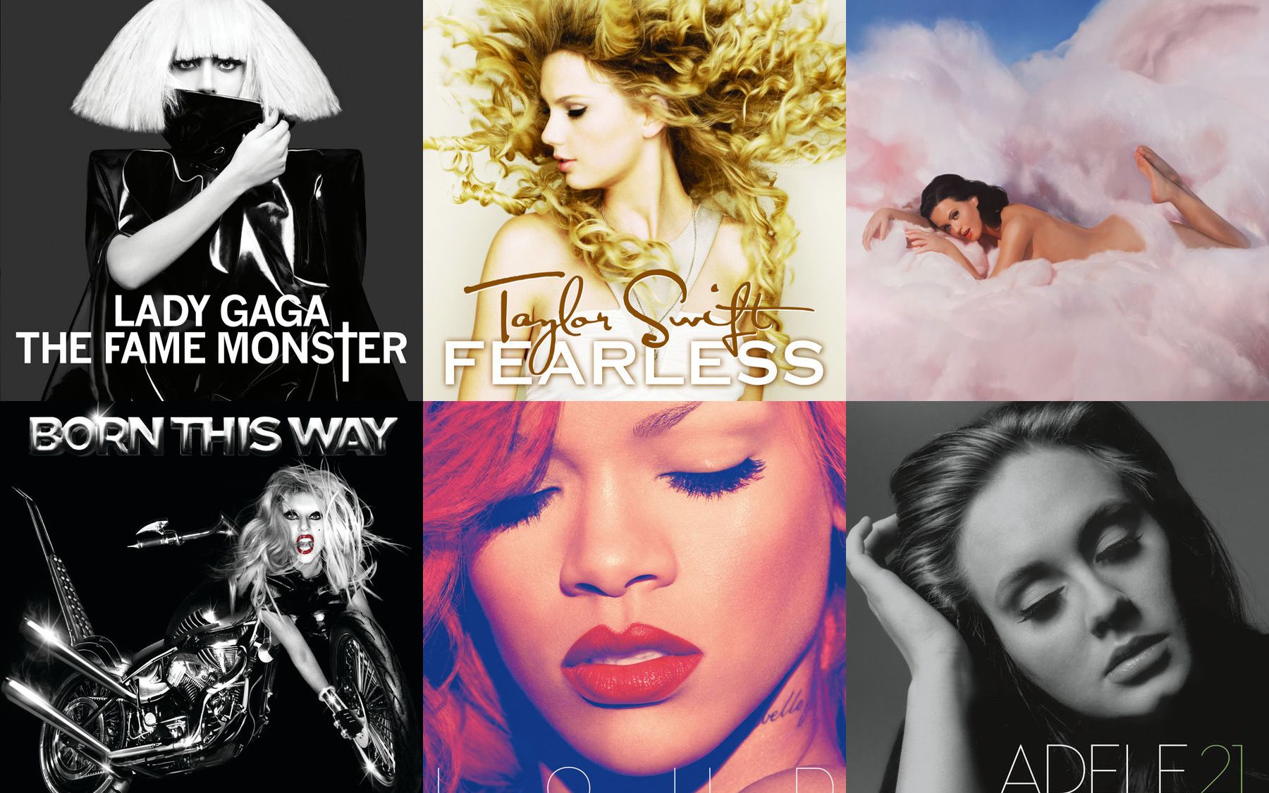 流行盛世格莱美年度专辑女歌手入围作品5254届20102012年