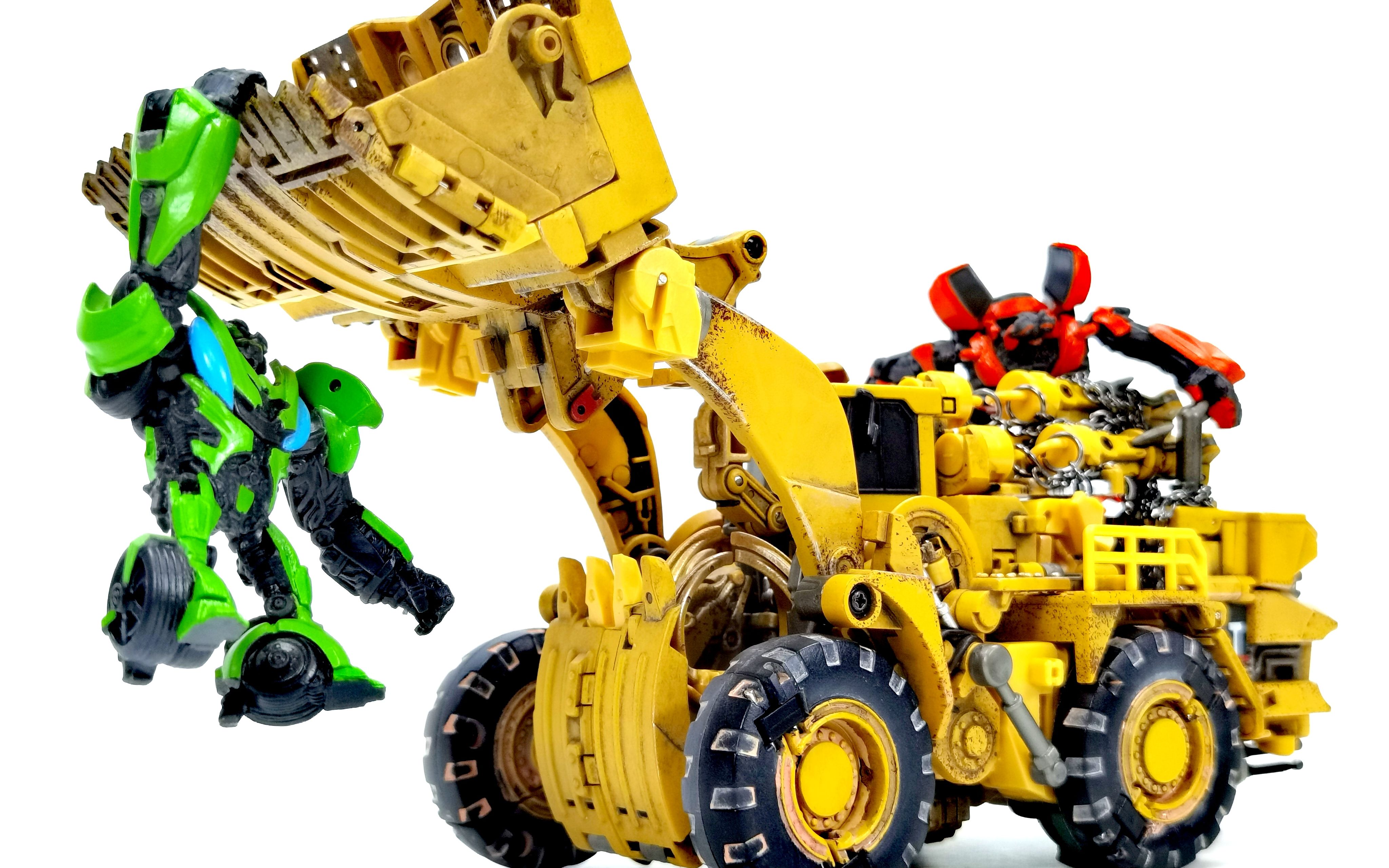 大力神团圆啦!来福的模玩简评-第414集 ds大力神 ds05铲车 装载机