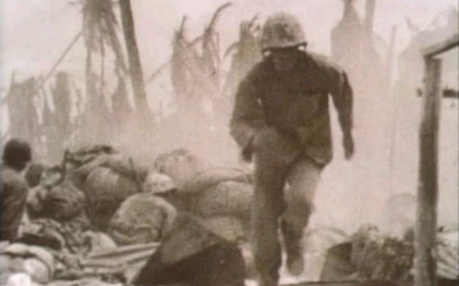 [图]1944奥斯卡最佳纪录片：海军陆战队在塔拉瓦(With the marines at Tarawa Return to Guam)