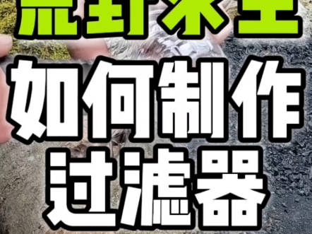 荒野求生如何制作滤水器?哔哩哔哩bilibili