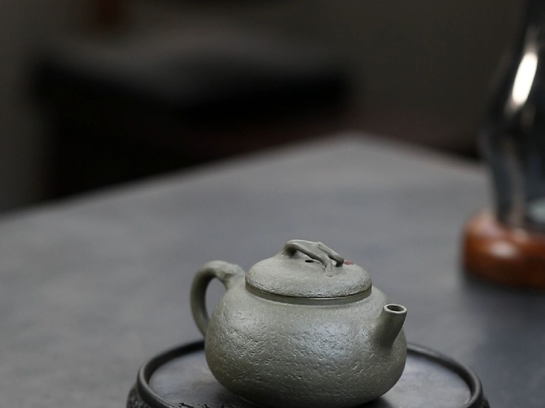 宜作物院紫砂壶孙辉作品[知秋]150cc原矿青段