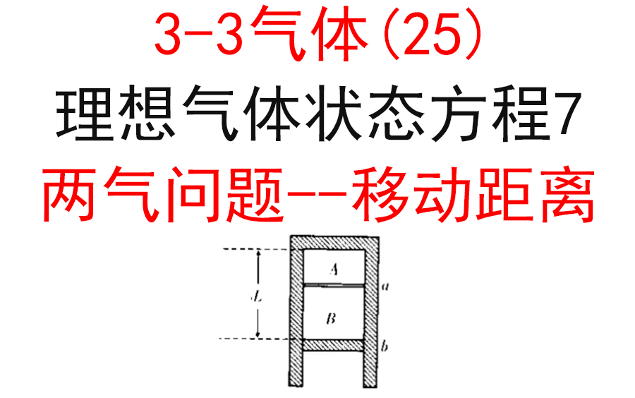 [图]【选修3-3】【理想气体状态方程】42.多研究对象--移动距离