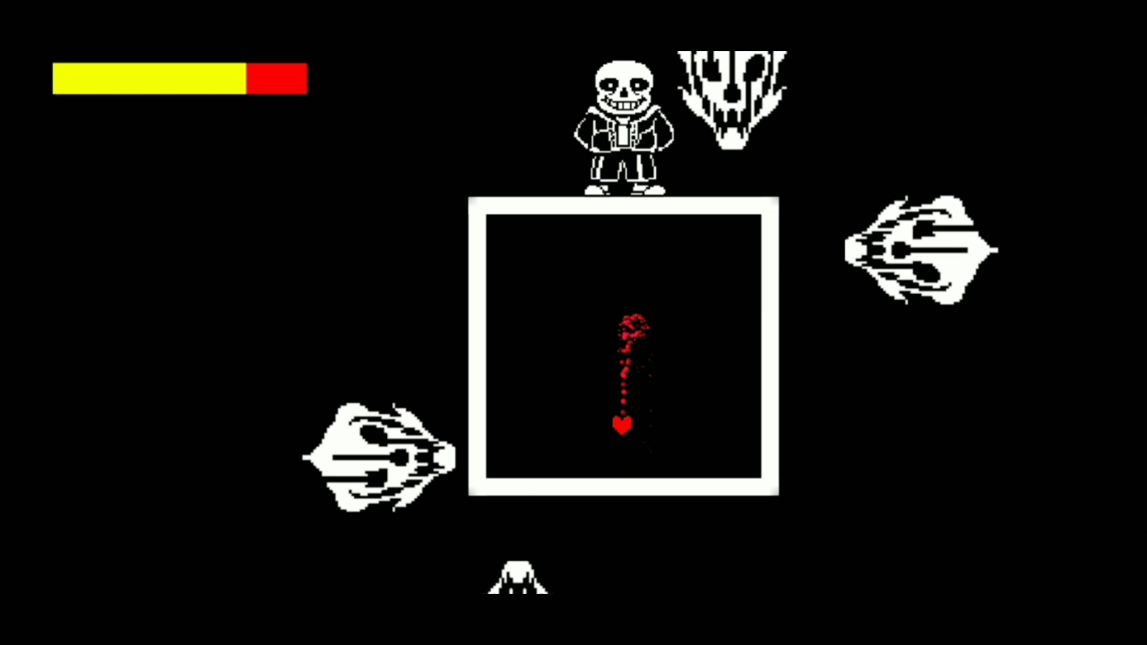 传说之下sans模拟器话说我的视频终于有声音了虽然很小但是还是有的