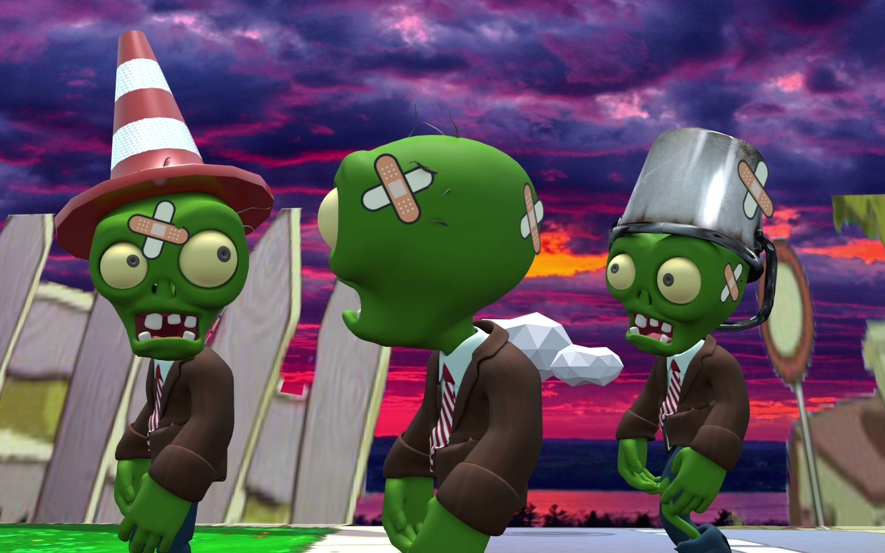 对不起你搞错了:pvz植物大战僵尸游戏3d动画短片