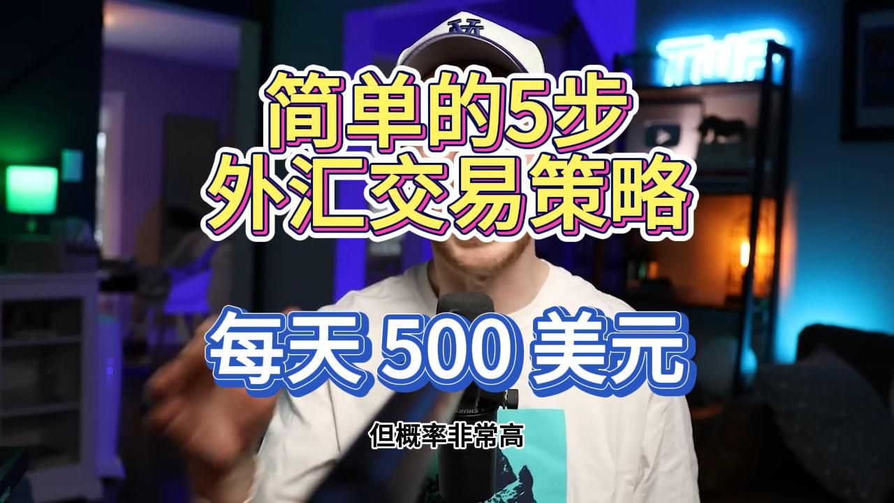 【劲爆】简单的 5 步外汇交易策略,每天 500 美元哔哩哔哩bilibili