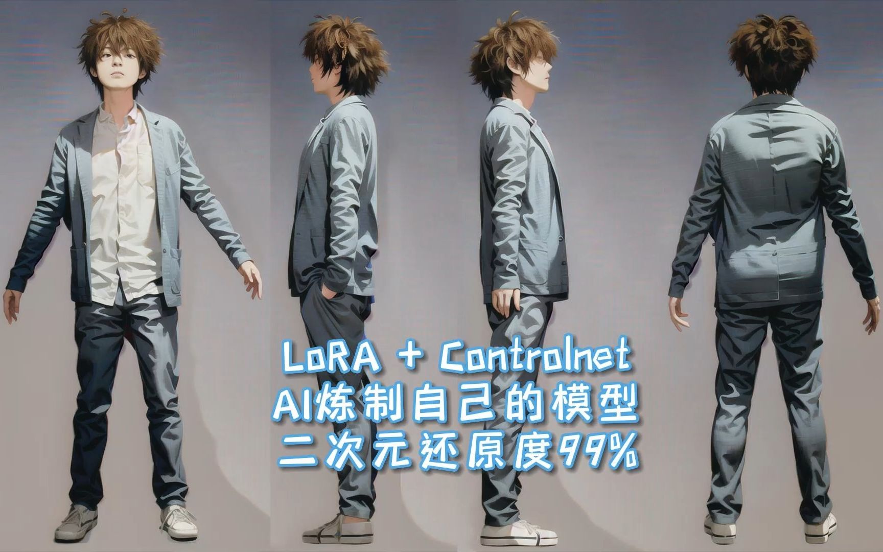 AI炼丹,用LoRA+Controlnet炼制自己的二次元模型,还原度99%哔哩哔哩bilibili