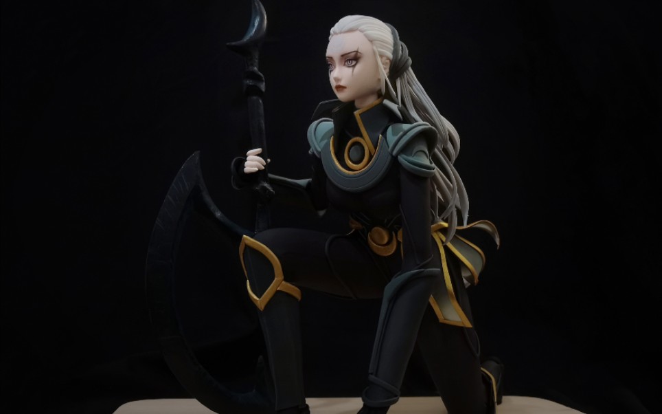 【超轻粘土】英雄联盟 皎月女神自制手办