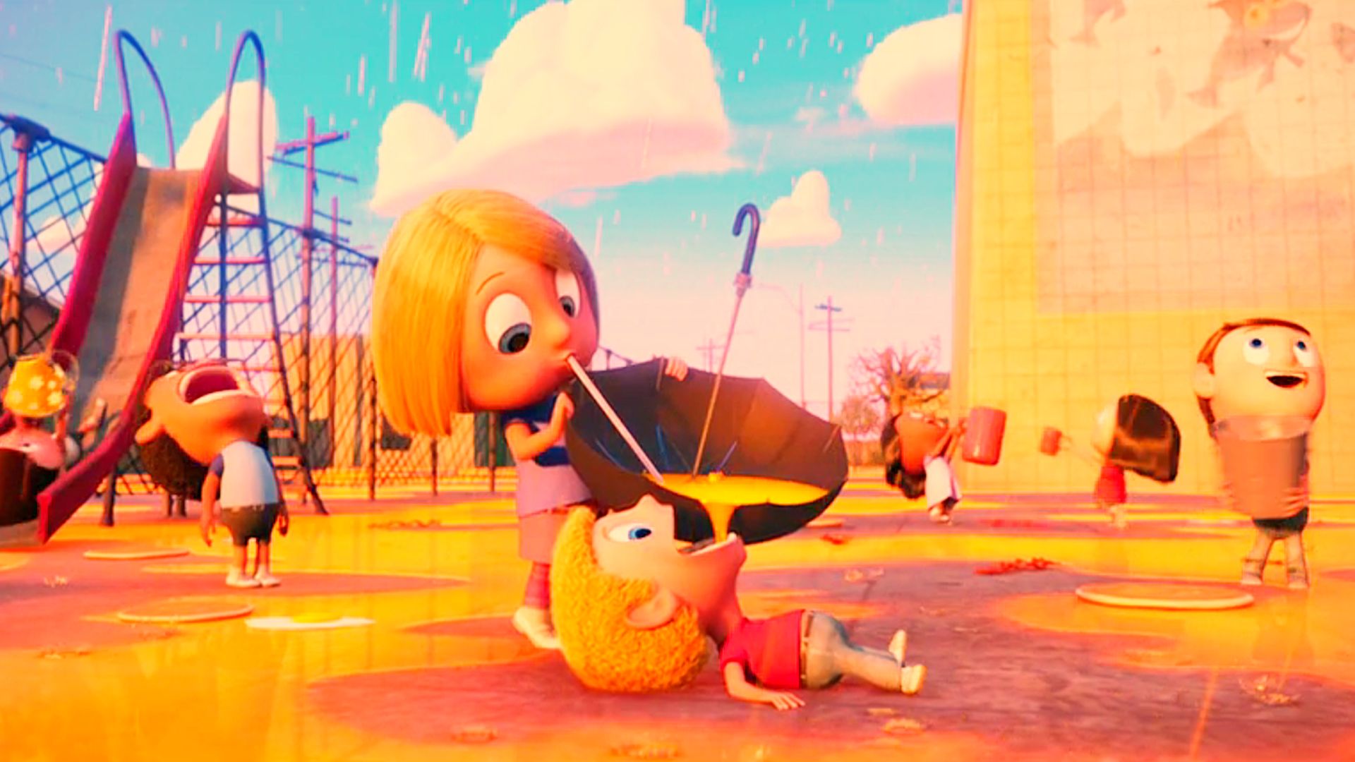 妈妈呀!天上竟然下了橙汁雨啊《天降美食》