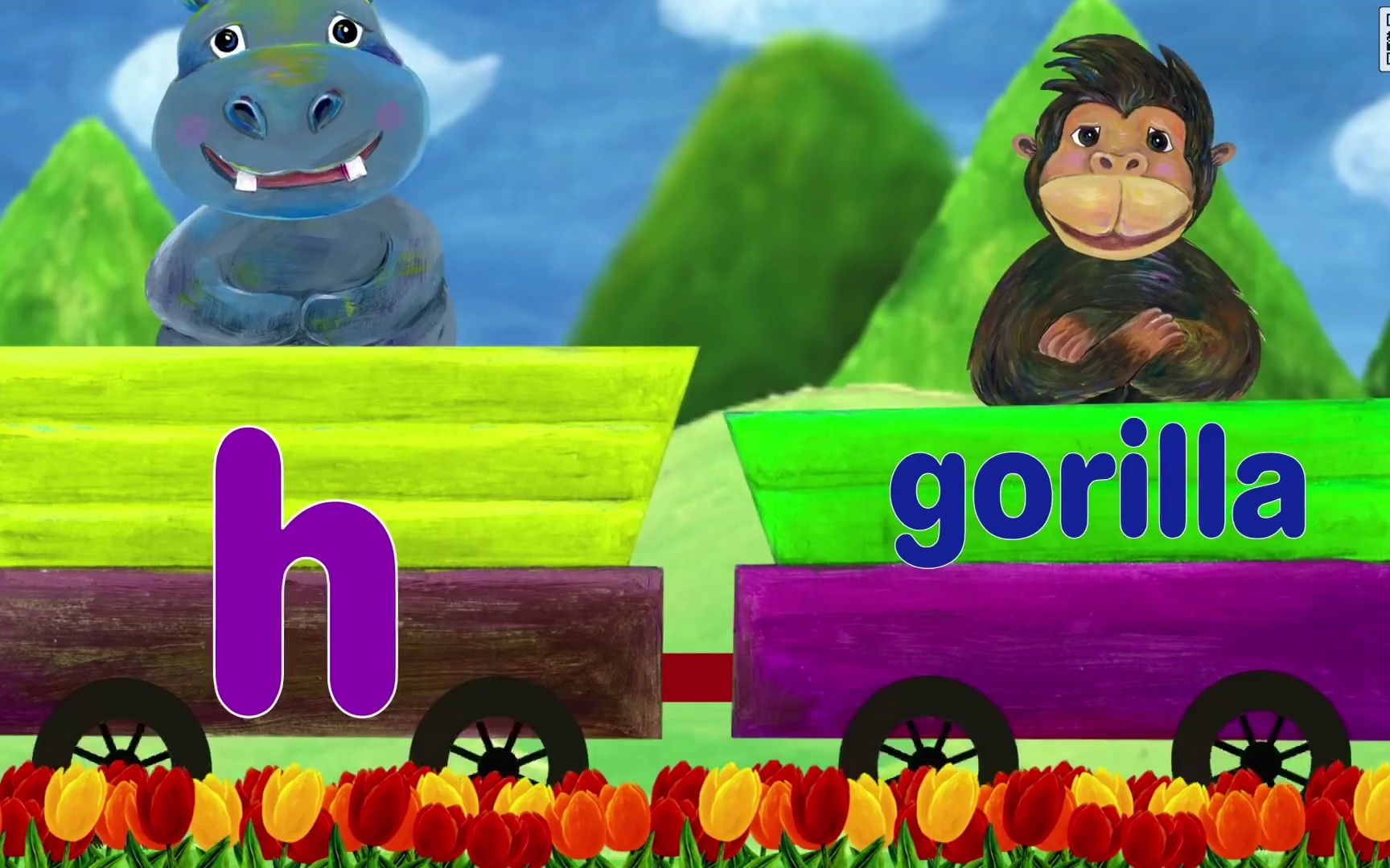 [图]07-32. ABC Song Train l abcd 2 songs I Animal Alphabet Song