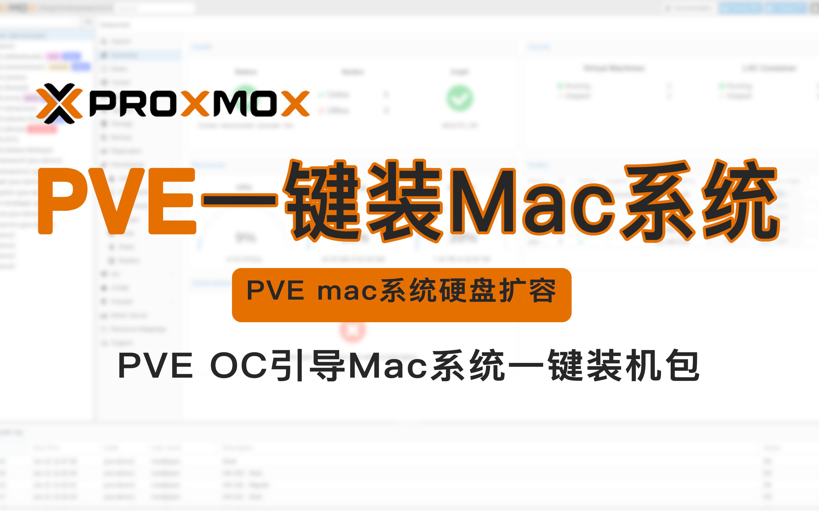 PVE(Proxmox VE)一键安装macOS苹果系统mac系统硬盘扩容OpenCore引导Mac系统一键装机包Sonoma 14.0哔哩哔哩bilibili