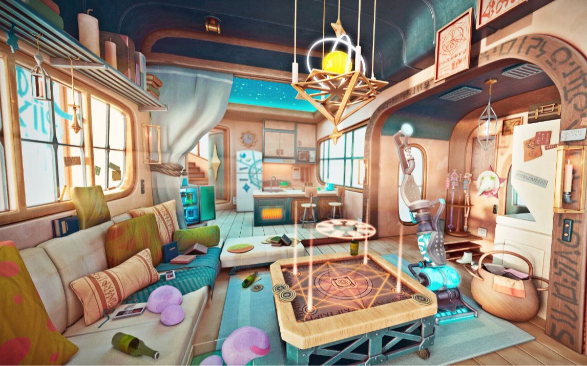 活动  【3dmax场景建模】魔法室内小屋,3dmax零基础教学,超详细讲解