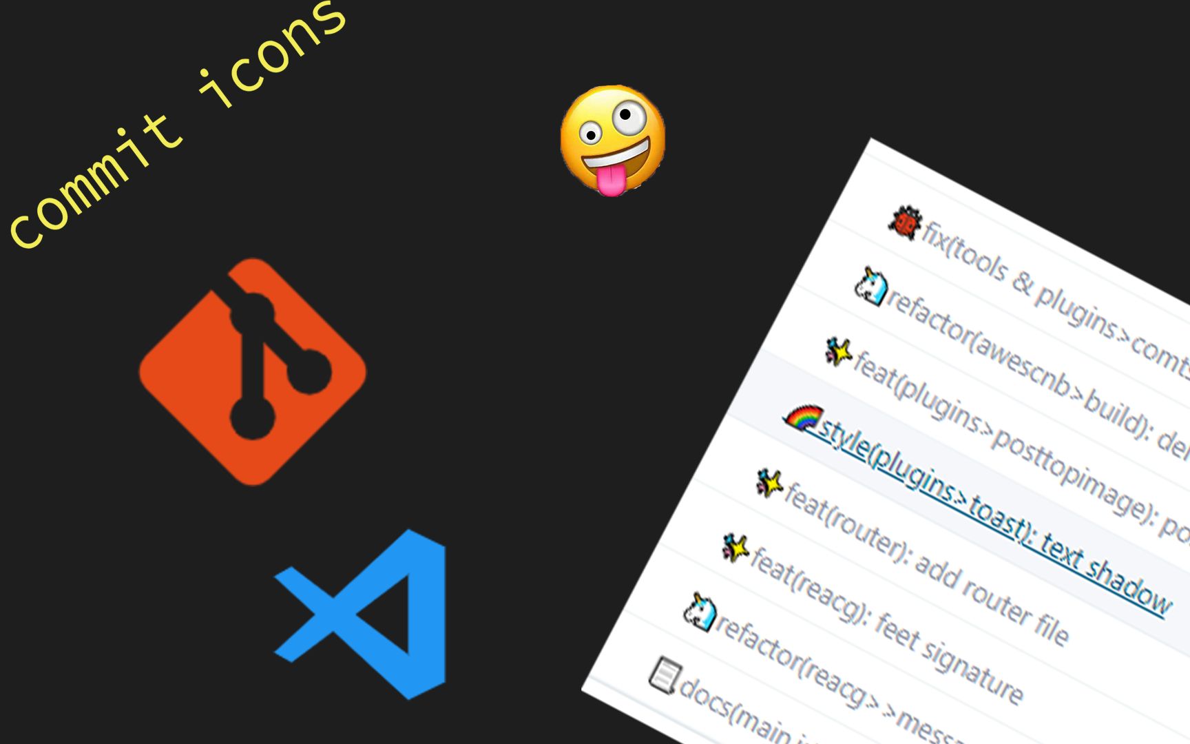 【vscode】使用vscode规范commit,添加icon, enjoy!哔哩哔哩bilibili