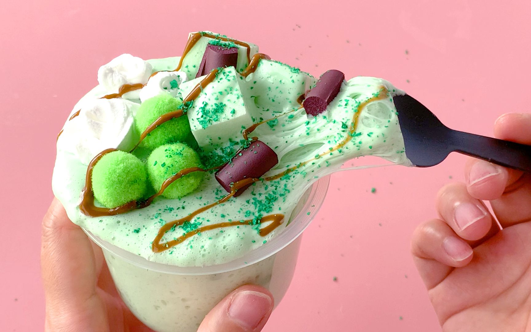 这起泡胶真好看测评巧巧家抹茶胖胖杯做完都想吃一口无硼砂