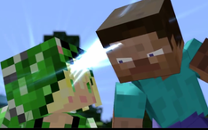 マインクラフト アニメ スティーブvsクリーパーガール 哔哩哔哩