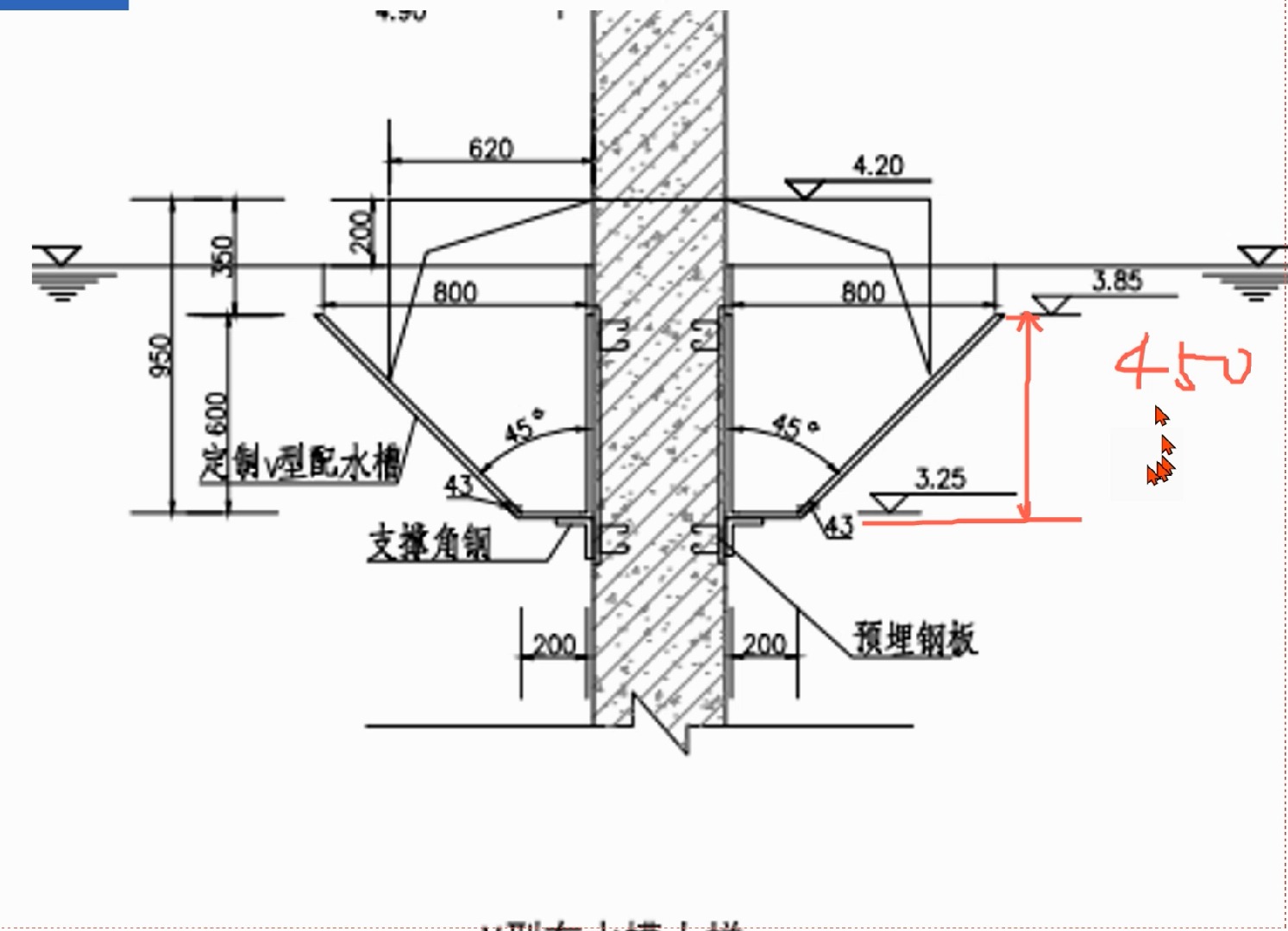 30000m06每天v型滤池细部大样图讲解