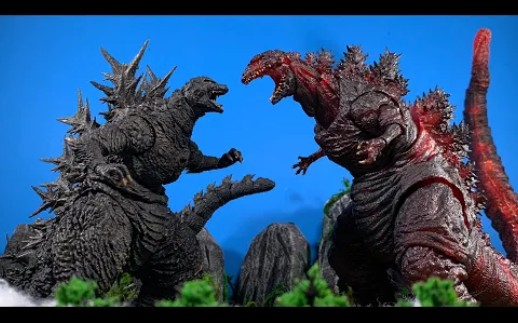 【定格动画】负一哥斯拉大战真哥斯拉