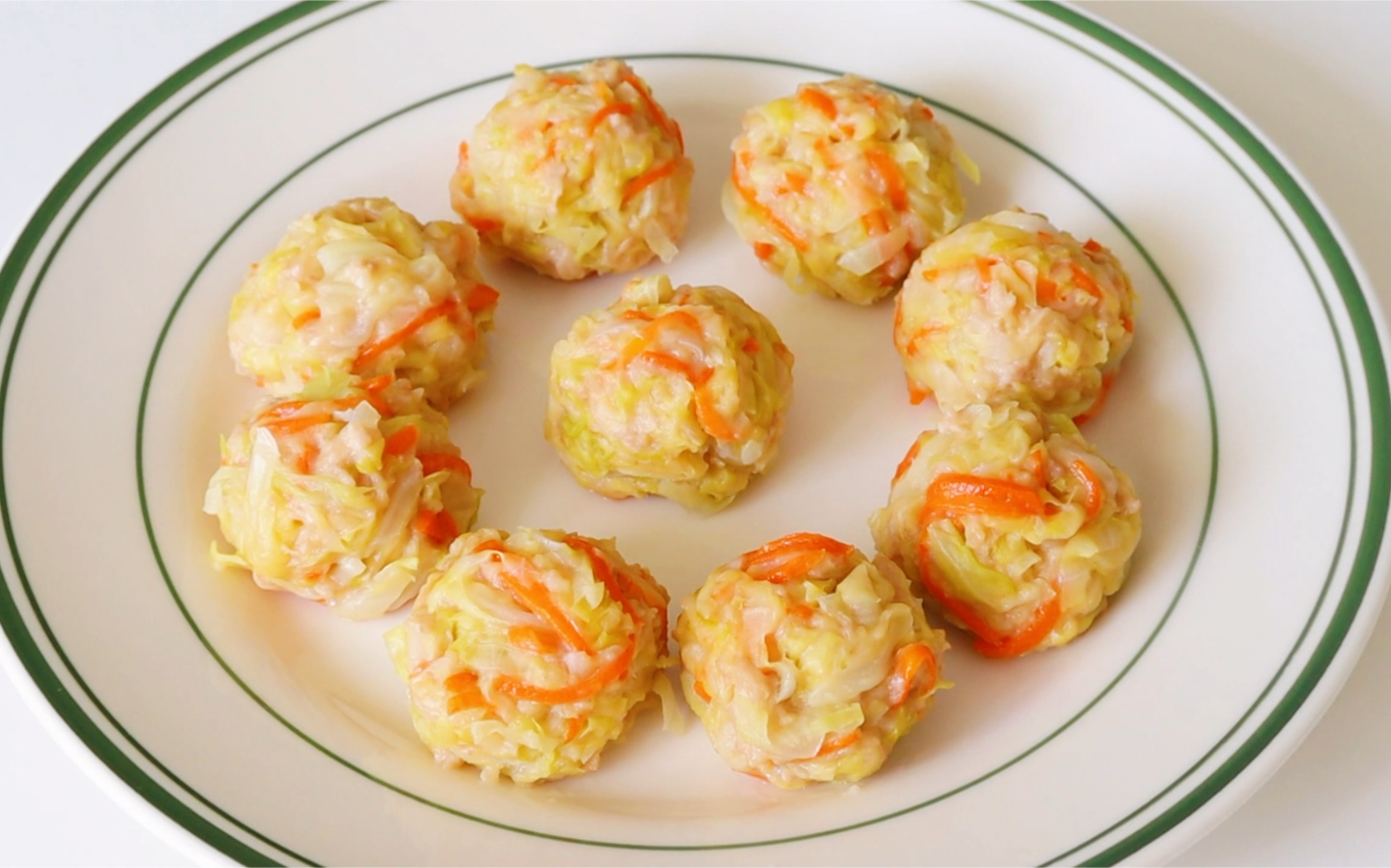 时蔬蒸肉丸|不煎不炸,让宝宝爱上吃蔬菜