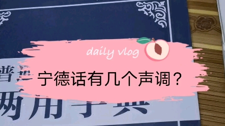 宁德话有几个声调?(福建宁德方言)哔哩哔哩bilibili