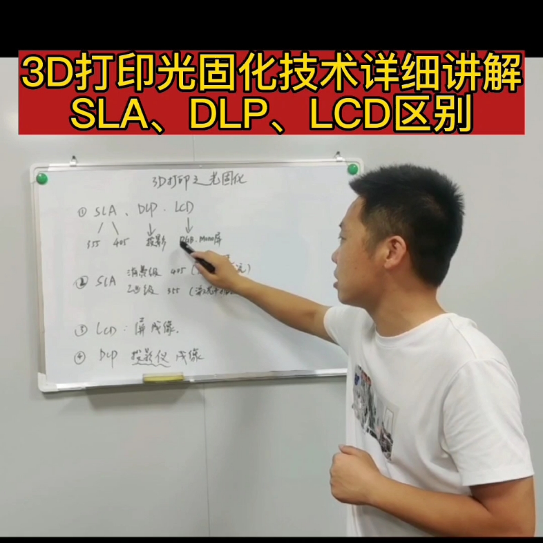 3D打印光固化技术全面知识讲解|SLA与DLP、LCD的区别哔哩哔哩bilibili