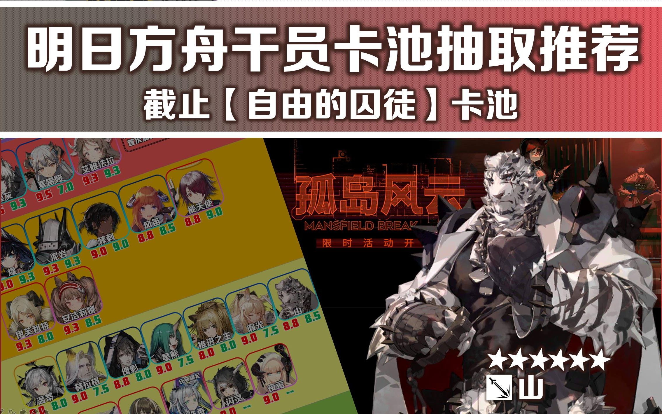 山到底强不强,该不该入手?明日方舟【孤岛风云】卡池干员数据最速评测哔哩哔哩bilibili