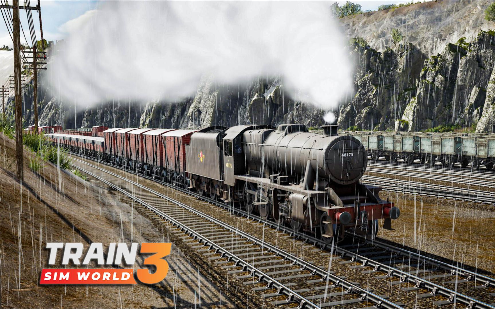 《模拟火车世界3》驾驶蒸汽货运列车前往钦利站 - 峰林铁路 | train